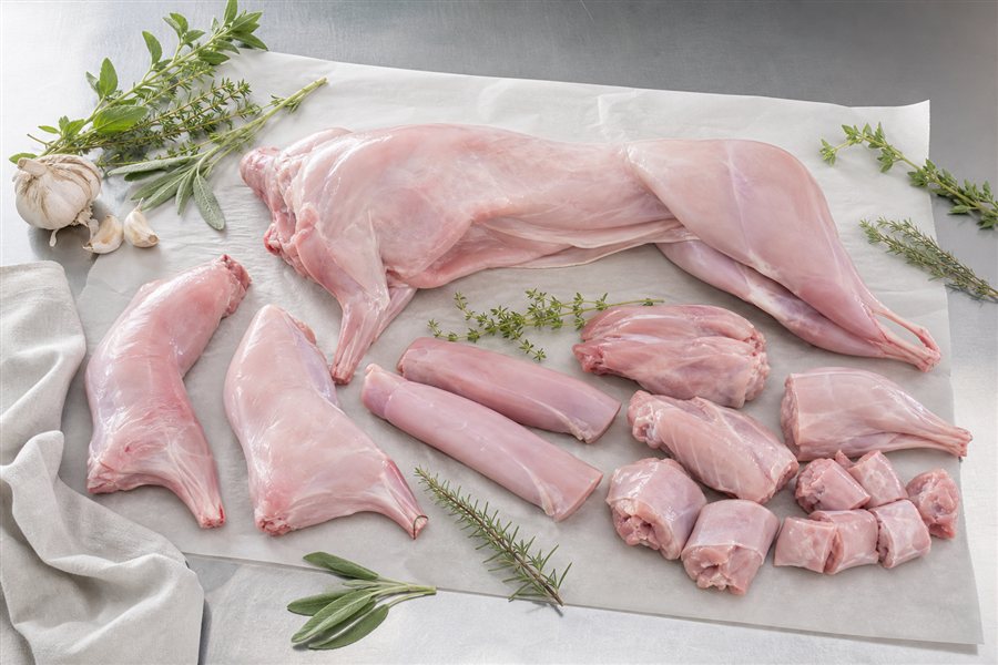 Rabbit meat available to order from Rabbitex